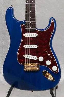 FENDER FSR MIJ TRADITIONAL 60S STRATOCASTER ASH BODY W 57-62PU BLUE TRANSPARENT