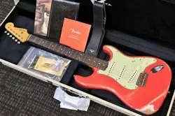 FENDER CUSTOM SHOP LIMITED EDITION 1963 STRATOCASTER HEAVY RELIC AGED FIESTA RED
