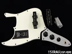LEFTY FENDER PLAYER JAZZ BASS LOADED PICKGUARD, GUITAR ALNICO 5 PARCHMENT 3 PLY
