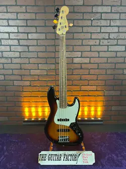 2023 FENDER PLAYER JAZZ BASS V, PAU FERRO FINGERBOARD, 3-COLOR SUNBURST - STO...