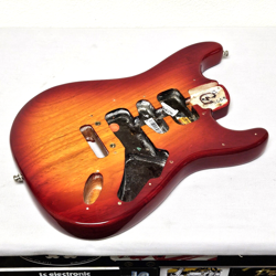 2017 FENDER AMERICAN ELITE STRAT ASH BODY CHERRY SUNBURST ELECTRIC GUITAR USA