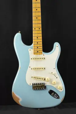 FENDER CUSTOM SHOP LIMITED EDITION '57 STRATOCASTER RELIC - FADED AGED DAPHNE