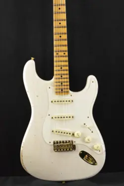 FENDER CUSTOM SHOP LIMITED EDITION '57 STRATOCASTER RELIC - AGED WHITE BLONDE