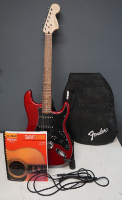 FENDER SQUIRE STRATOCASTER HSS RED ELECTRIC GUITAR