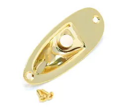 GOLD ANGLED GUITAR JACK PLATE FOR FENDER STRATOCASTER/STRAT® ESJP-G