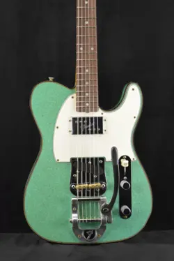 FENDER LIMITED EDITION CUNIFE TELE CUSTOM JOURNEYMAN RELIC - AGED SEA FOAM GREEN
