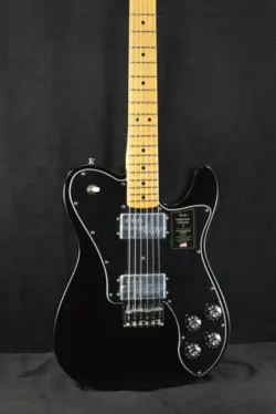 FENDER AMERICAN VINTAGE II 1975 TELECASTER DELUXE MAPLE FINGERBOARD BLACK