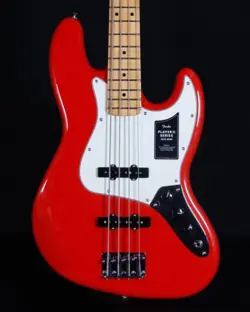 FENDER PLAYER II JAZZ BASS, MAPLE FB, CORAL RED