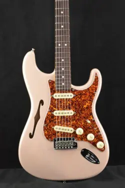 FENDER AMERICAN PROFESSIONAL II STRATOCASTER THINLINE TRANSPARENT SHELL PINK