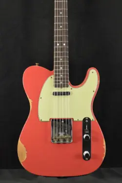 FENDER CUSTOM SHOP '64 TELE RELIC - AGED FIESTA RED