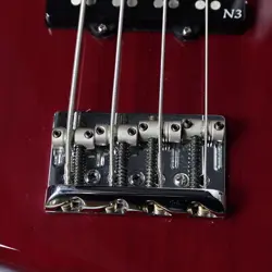 FENDER AMERICAN DELUXE JAZZ BASS - WINE RED USED ELECTRIC