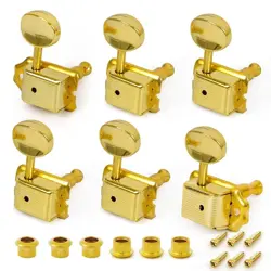 VINTAGE GUITAR TUNING PEGS KEYS TUNERS FOR FENDER STRAT TELECASTER   6R GOLD