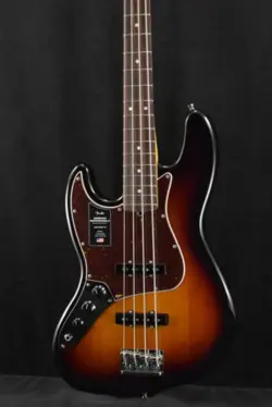 FENDER AMERICAN PROFESSIONAL II JAZZ BASS LEFT-HAND 3-COLOR SUNBURST ROSEWOOD