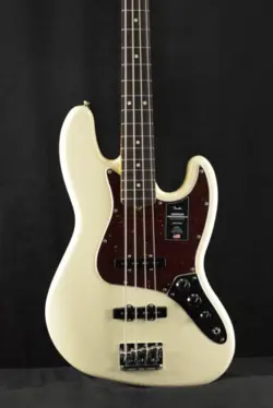 FENDER AMERICAN PROFESSIONAL II JAZZ BASS OLYMPIC WHITE ROSEWOOD FINGERBOARD