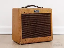 1962 FENDER CHAMP 5F1 TWEED VINTAGE TUBE AMP CLASS A 1X8 W/ OXFORD 8EV, SERVICED