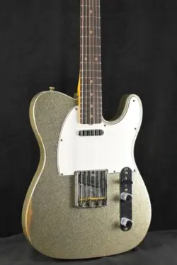 FENDER CUSTOM SHOP LIMITED EDITION '61 TELECASTER RELIC - AGED SILVER SPARKLE