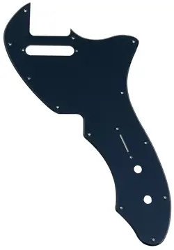 PICKGUARD FOR US FENDER TELECASTER 69 THINLINE GUITAR 1-PLY-ACRYLIC BLACK