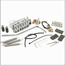 LR BAGGS X-BRIDGE FOR FENDER AMERICAN STANDARD STRAT SILVER