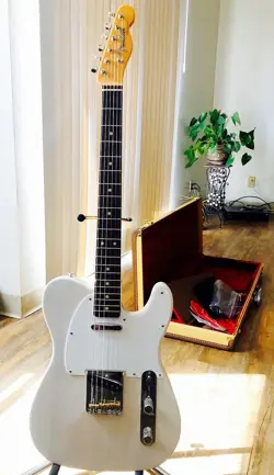 FENDER JIMMY PAGE MIRROR TELECASTER - WHITE BLONDE W/ ORIGINAL HARDSHELL CASE