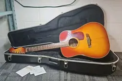 FENDER MALIBU II ACOUSTIC GUITAR WITH HARD CASE