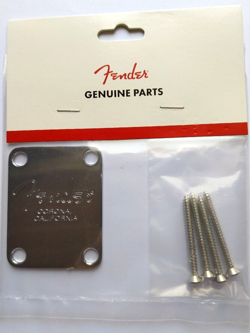 FENDER NECKPLATE AMERICAN SERIES BASS CHROME