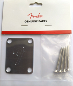 FENDER NECKPLATE AMERICAN SERIES F GUITAR CHROME