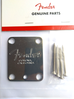 FENDER NECKPLATE AMERICAN SERIES GUITAR CHROME