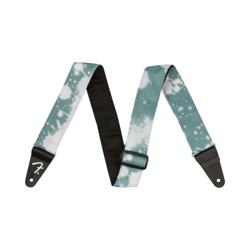 NEW FENDER TIE DYE ACID WASH GUITAR STRAP - TEAL