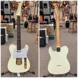 1996 FENDER (JAPAN) 50TH ANNIVERSARY TELECASTER  WHITE PEARLOID/GOLD W/ GIG BAG