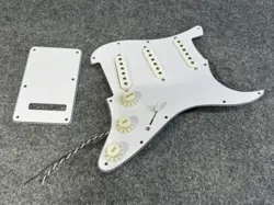 WHITE PICKGUARD BACKPLATE
