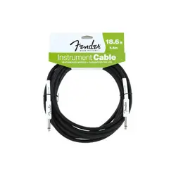 FENDER PERFORMANCE SERIES INSTRUMENT CABLES STRAIGHT-STRAIGHT BLACK 18FT