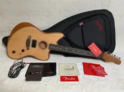 ACOUSTIC GUITAR FENDER AMERICAN ACOUSTASONIC JAZZMASTER NATURAL WITH SOFT CASE