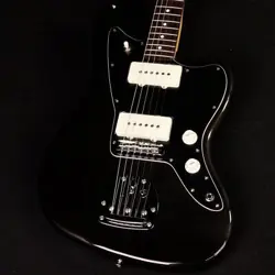 FENDER FSR COLLECTION HYBRID II JAZZMASTER ALDER TRANS BLACK ROSEWOOD S N:JD2401