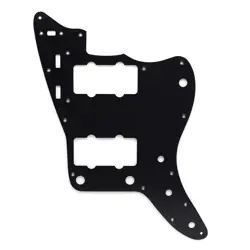 ALUMINUM JAZZMASTER GUITAR PICKGUARD BLACK FOR FENDER SQUIER JAZZMASTER GUITAR