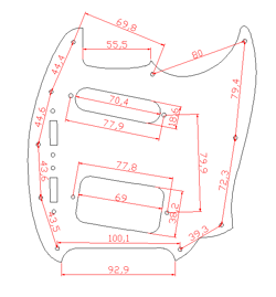 GUITAR PICKGUARD CUSTOM