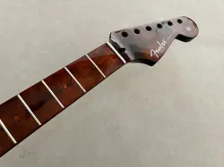 22 FRET STRAT ELECTRIC GUITAR NECK DEEP YELLOW MAPLE FOR DIY FENDER NECK REPLACE