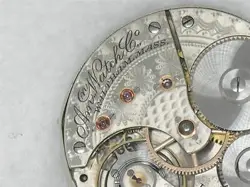 RARE WALTHAM NICKEL & GOLD 1888 AM'N GRADE 16 JEWEL POCKET WATCH MOVEMENT & DIAL