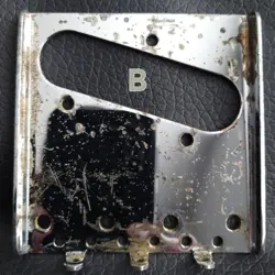 VINTAGE/MODERN TELECASTER TELE 3-SADDLE BRIDGE PLATE FOR FENDER *AGED² (B)