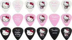 FENDER X HELLO KITTY PICK TIN 18 MEDIUM GUITAR PICKS  1980351056