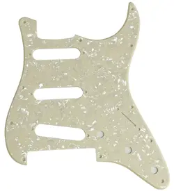 NEW GUITAR PICKGUARD FOR FENDER PLAYER STRATOCASTER FLOYD ROSE SSS,CREAM PEARL