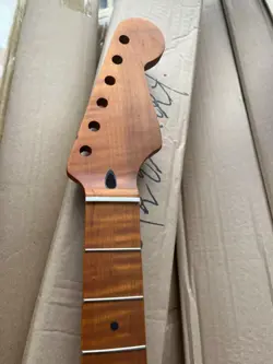 22 FRETS TIGER ROASTED FLAME MAPLE START ELECTRIC GUITAR NECK FOR DIY FENDER ST