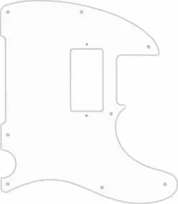 WD CUSTOM PICKGUARD FOR SQUIER BY FENDER JOHN 5 SIGNATURE TELECASTER #04 WHIT...