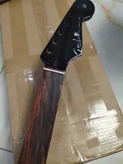 FRETLESS 22 FRET STRAT ELECTRIC GUITAR NECK MAPLE FOR DIY FENDER REPLACE BLACK