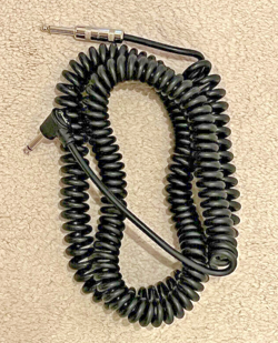 FENDER ORIGINAL SERIES STRAIGHT TO ANGLE COILED CABLE BLACK
