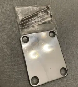 4-BOLT ELECTRIC GUITAR NECK PLATE, FENDER STYLE