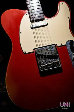FENDER CUSTOM SHOP 1963 TELECASTER RELIC FIESTA RED 2007 USED ELECTRIC GUITAR
