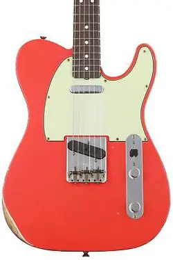 FENDER CUSTOM SHOP '64 TELECASTER RELIC ELECTRIC GUITAR - AGED FIESTA RED