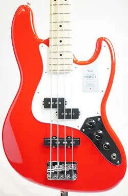 FENDER 2024 COLLECTION MIJ HYBRID II JAZZ BASS PJ (MODERN RED)