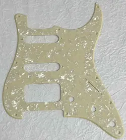 NEW GREAT-FOR FENDER US STRATOCASTER HSS 11 SCREW HOLE PICKGUARD CREAM PEARL