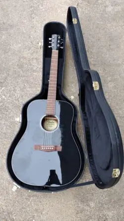 FENDER CD-60S ACOUSTIC GUITAR W/HSC! -LL